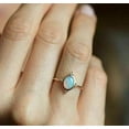 thumbnail image 4 of 2.50Ct Oval Cut Simulated Fire Opal Engagement Women's Ring In 14k Rose Gold Plated, 4 of 5