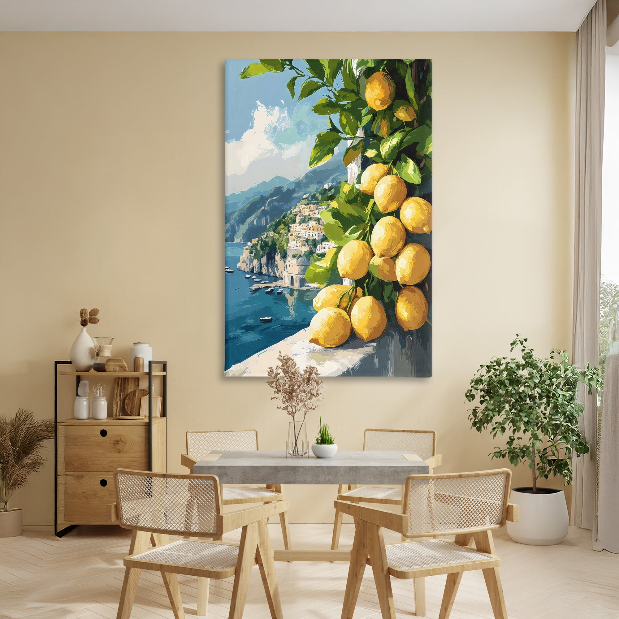 Stupell Industries Lemon Terrace Amalfi View Canvas Wall Art, design by Creative Studio