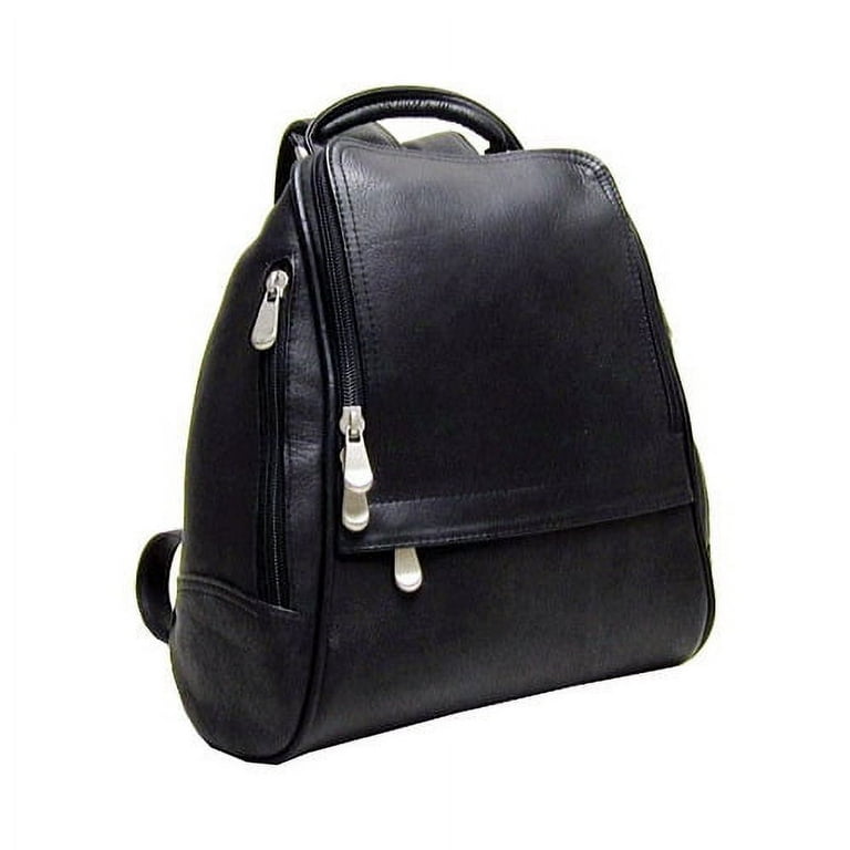 Le Donne Leather U Zip Mid Size Woman's Backpack LD-9112