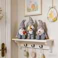 thumbnail image 4 of 3-Piece Easter Gnome Resin Desktop Decorations, Cute Spring Home Ornaments, Festive Gift, Handmade Carving, Versatile for Indoor & Outdoor Use, 4 of 5