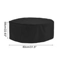 thumbnail image 4 of Unique Bargains Dustproof Round Table And Chairs Dust Cover 1pc Black, 4 of 5