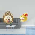 thumbnail image 2 of Marco de fotos redondo,Pequeño cuadro dorado vintage para la pared,Marco de fotos redondo decorativo de resina con ornamentos,Estatua de serpiente de dibujos animados,Estatua de serpiente de, 2 of 8