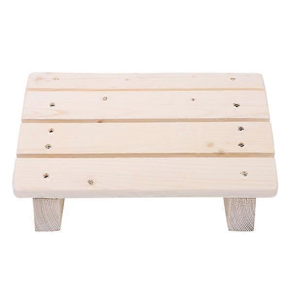 1 pc office desk bathroom ottoman reclining wooden ottoman (30X20 cm, as shown)