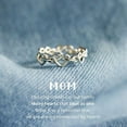 thumbnail image 2 of EHQJNJ Sterling Silver Rings for Men To My Daughter To My Mom Love Braided Chain Linked Ring Woman Mother's Day Gift Ring Gifts for Couples Cubic Zirconia Ring Pear Shape, 2 of 7