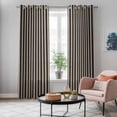 thumbnail image 5 of Vintage Brown Kitchen Curtains 96 Inch Length, Ombre Abstract Minimalist Geometric Grommet Top Bedroom Living Room Curtains, Light Filtering Cafe Curtain Drapes 2 Panels Set 104''x96'', 5 of 9