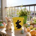 thumbnail image 4 of Easter Mini Buckets,Small Metal Rabbit Buckets with Handle – 4.1" Galvanized Bucket Leak Proof & Rust Resistant,Best for Easter Party Décor,Candy Craft,Pencill Holder Classrooms(Yellow), 4 of 9