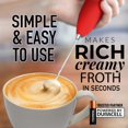 thumbnail image 4 of Espumador de leche Zulay Kitchen Milk Boss Electric Rojo, 4 of 7