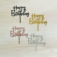 thumbnail image 4 of Acrylic Happy Birthday Cake Topper Set, 10 Pieces Rose Gold Party Dessert Decorations for Festive Celebrations and Bakery Projects, 4 of 8
