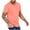 Pink, variant on AherBiu Short Sleeve T-Shirts for Men V Neck T Shirts Cotton Tee Tops for Men Causal Summer Solid Color Tshirts for Men