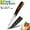 3.5inch Paring, variant on Kitchen Knife 7.5inch Santoku Knives with Sheath,Stainless Steel Sharp Forged Hammered Blade Non-Stick Fruit Slicer Vegetable Slicing Chef Knife Cutter Cooking Tool