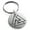 Silver, variant on Stainless Steel Norse Valknut Viking Engraved Small Medallion Circle Charm Keychain Keyring