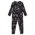 thumbnail image 3 of Renewold Stretchy Pjs for Kids Halloween Pajamas Top and Pants Boys Skull Stars Round Neck Loungewear Set 2 Pack Jogger/Walking Pullover Sweatsuit Size 7-8, 3 of 5