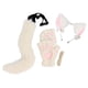 thumbnail image 2 of Accesorios con orejas y cola de gato para vestido de fiesta de cosplay de Lolita, bonitos para espectáculos en el escenario. blanco, 2 of 8