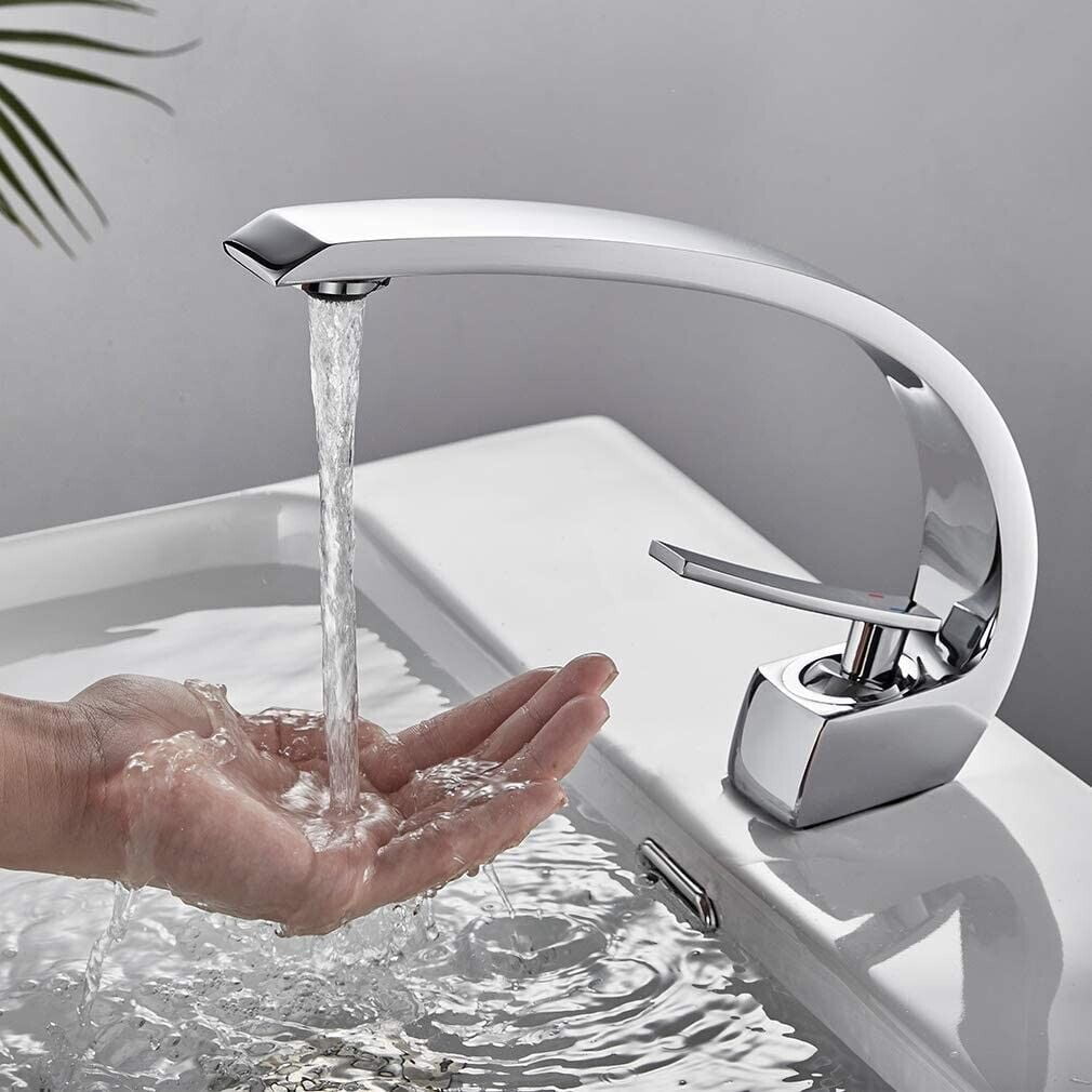 Hilliard Chrom Waschbeckenarmatur – 2-Griff-Montage Für Badezimmer, Grau