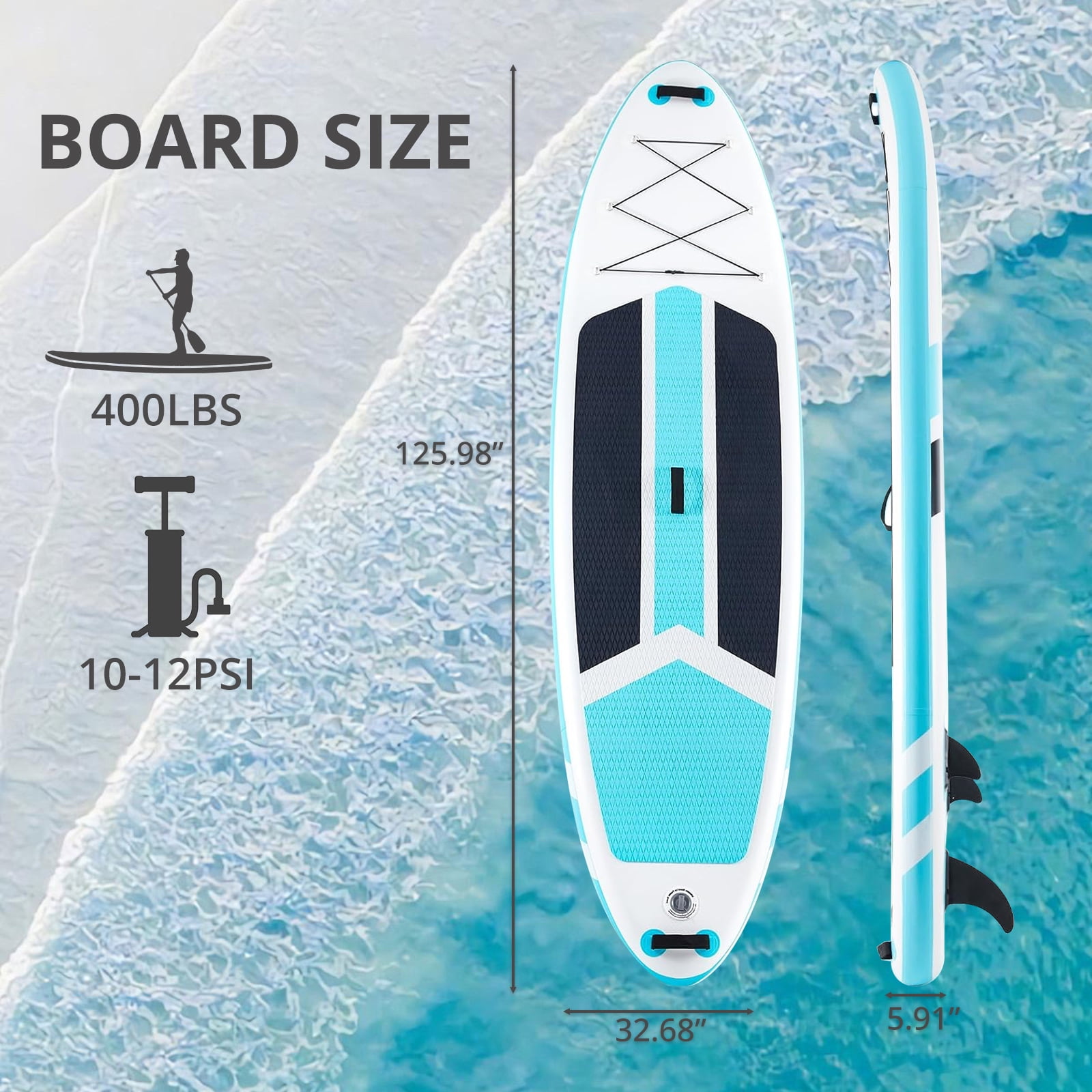 Inflatable Stand Up Paddle Board with Premium SUP Paddleboard