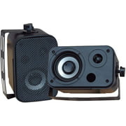 Pyle-Home Pdwr30b 3.5-Inch Indoor, Outdoor Waterproof Speakers (Black)