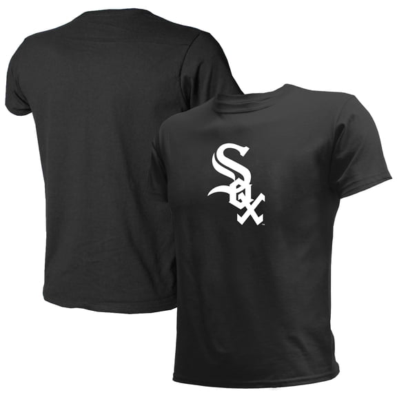 Youth Stitches  Black Chicago White Sox Team Logo T-Shirt