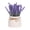 B, variant on Artificial Lavender in Pot, Small Lavender Flowers with Oval White Ceramic Planter, Rustic Potted for Kitchen Farmhouse Bathroom Bedroom Wedding Table Decor