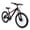 Black, variant on 26 Inch Mountain Bike, 9-Speed Mountain Bicycle with Front Suspension and Dual Disc Brakes, Carbon Steel Frame MTB Bike for Teenagers Adult Men Women, White