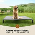 thumbnail image 2 of Elevated Dog Bed, Raised Outdoor Dog Bed for Medium Sized Dog, Portable Cooling Pet Cot with Breathable & Washable Mesh, Indoor & Outdoor Pet Hammock with Skid-Resistant Feet, 2 of 7