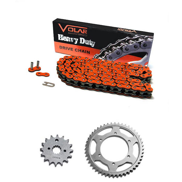 Heavy Duty Volar Chain and Sprocket Kit Red for 2003-2019 Honda CRF230F
