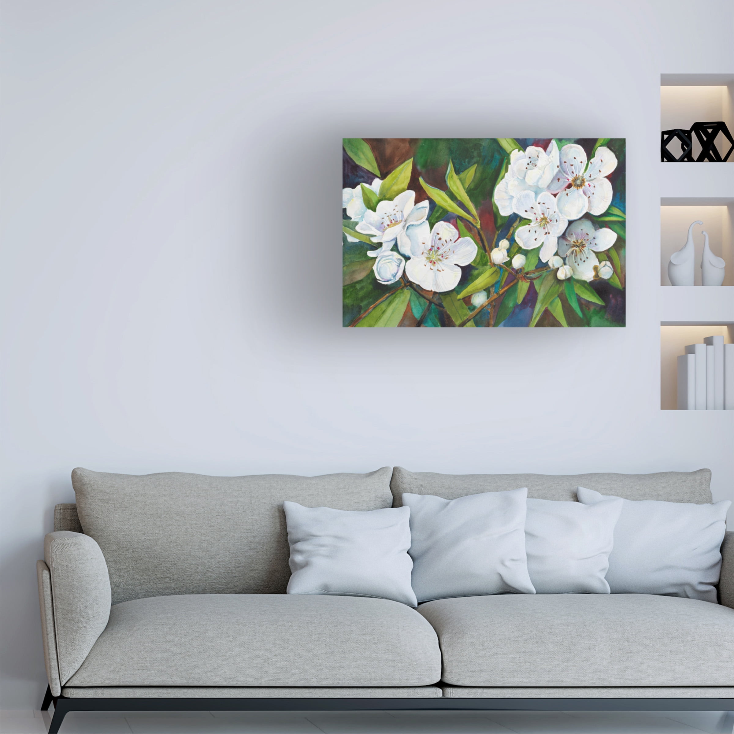 Joanne Porter 'Lavender and Lace' Canvas Art