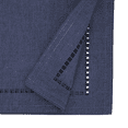 thumbnail image 2 of Fennco Styles Solid Color Laser-Cut Hemstitch Design Table Runner 14"W x 90"L - Navy Blue Table Cover for Home Décor, Everyday Use, Wedding, Banquet, Holiday and Special Occasion, 2 of 3