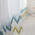 thumbnail image 4 of Window Curtain Wave Embroidery Decorative Voile Curtain Sheer Curtain for Home, 4 of 9