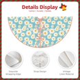 thumbnail image 3 of Disketp Daisy Floral A Christmas Tree Skirt, Christmas Tree Decorations, Christmas Decor, Tree Mat Decoration(30-48IN)-36", 3 of 6