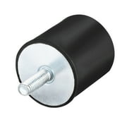 M10 Rubber Shock Absorber Anti Vibration Isolators 50 x 50mm Black