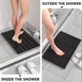 thumbnail image 2 of Alfombra de baño y ducha Domax de madera de bambú antideslizante e impermeable, 2 of 8