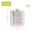 thumbnail image 3 of Full of Holiday Spirit Stainless Steel Flask, 3 of 3