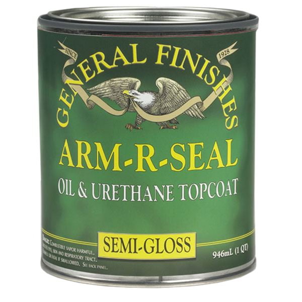 General Finishes Arm R Seal Top Coat, SemiGloss, Quart