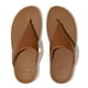 thumbnail image 3 of Sandalias tipo chancla FitFlop Lulu, puntera, piel, color canela claro, para mujer, 3 of 8