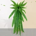 thumbnail image 3 of Ludlz Artificial Plant Simulated UV Resistant Plastic Decorative Green Imitation Fern Grass Ornament for Garden, 3 of 8
