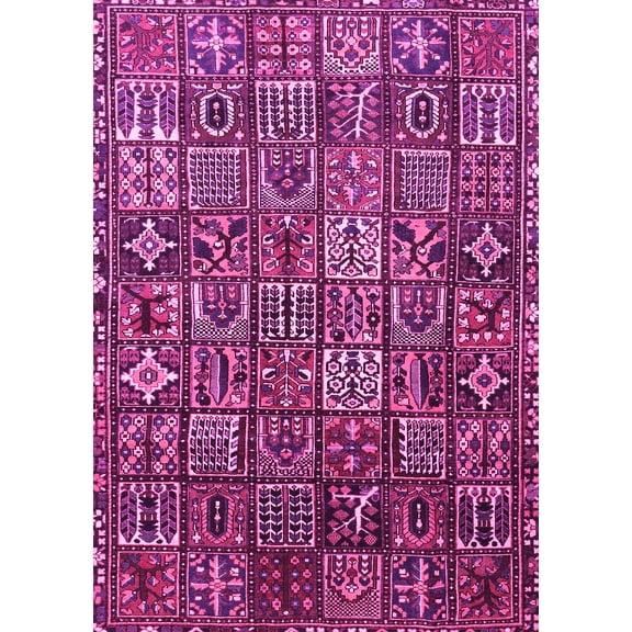 Ahgly Company Indoor Rectangle Persian Pink Traditional Area Rugs, 5' x 7'