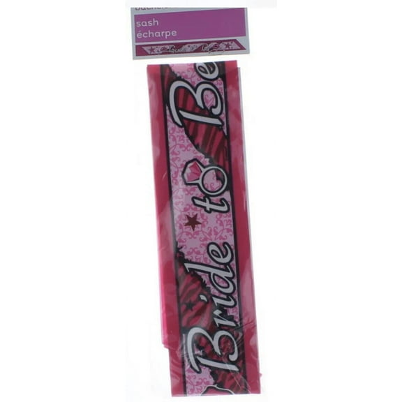 Bride To Be Bachelorette Party Sash, Pink, 1ct