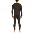thumbnail image 6 of American Trends Soft Mens Long Johns Thermal Underwear Two Piece Thermal Underwear Set for Men Coffee L, 6 of 6