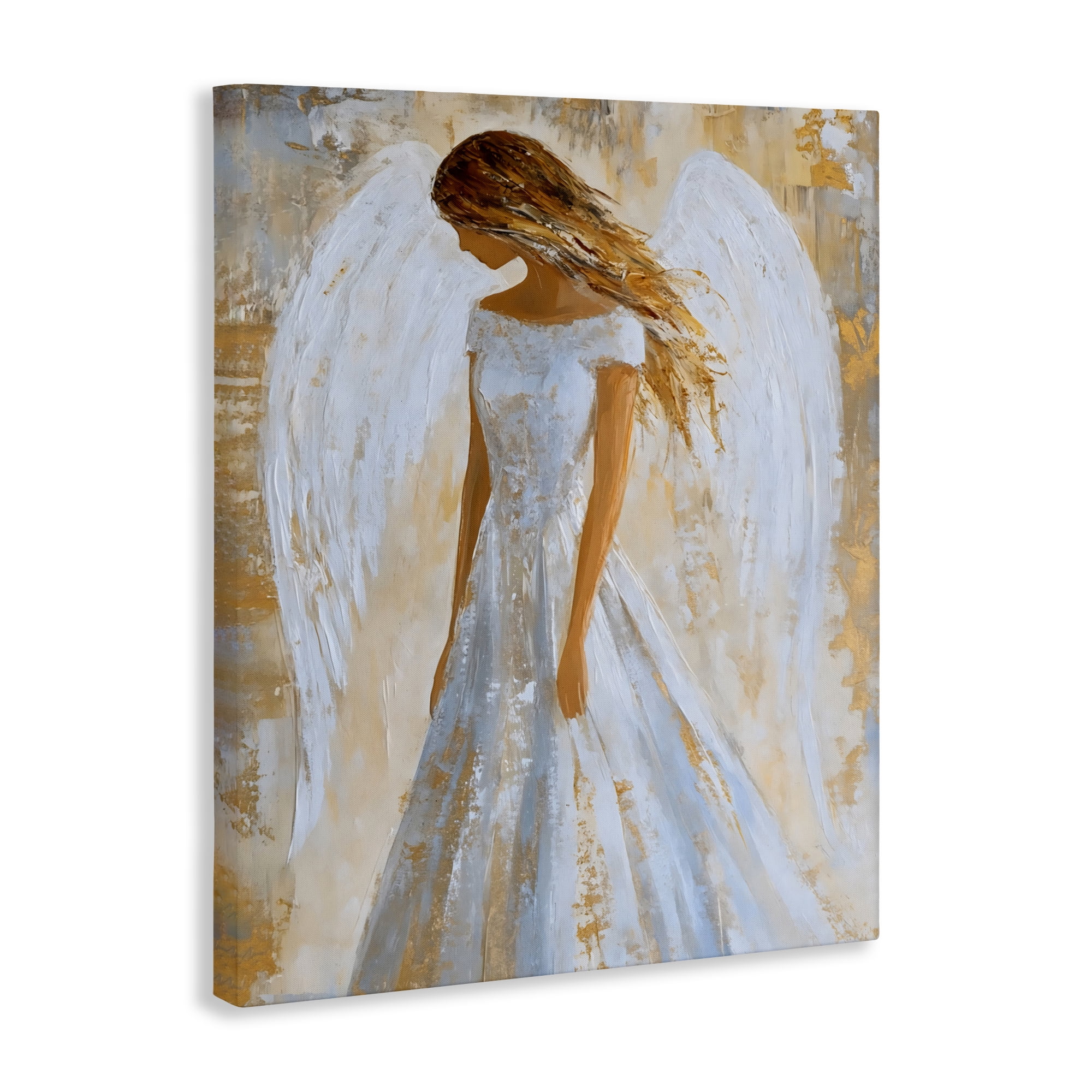 Holy Angel In White Canvas Wall Art, design by Franklyn Gregory