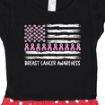 thumbnail image 3 of Inktastic Breast Cancer Awareness Pink Ribbons and Flag Gift Toddler Girl Dress, 3 of 4