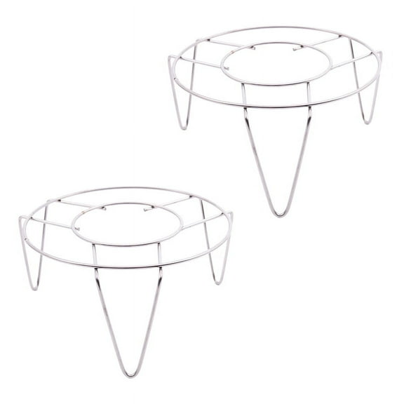 2X Stainless Steel Steamer Rack Stand Kitchen Cooking 3 Inch High