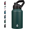 thumbnail image 1 of Biwat 87oz Insulated Water Bottle, Dishwasher Safe 2/3 Gallon Water Bottle with Ergonomic Handle, BPA Free Leak Proof Water Jug, Stainless Steel Metal Water Bottle with Anti-Slip Bottom, Army Green, 1 of 4