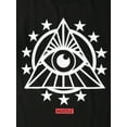 thumbnail image 5 of Ma Croix Mens Graphic Print Illuminati All Seeing Eye Casual T Shirt, 5 of 6