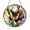 Acrylic 3.5 Inch, variant on Lovely Swallowtail Butterfly Purple Iris Suncatcher Round Display Decor
