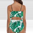 thumbnail image 4 of Pisexur Tankini Swimsuits for Women Tummy Control Two Piece Bathing Suits Ruffled Flounce Tankini Top with High Waisted Bottom Bikini Set, 4 of 6