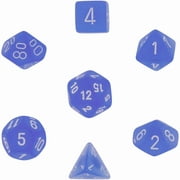 Chessex CHX27406 Dice - Frosted: 7Pc Blue/White