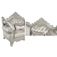 thumbnail image 4 of Luxurious 3Pc Traditional Sofa Set, Champagne Fabric Upholstered Living Room Set, 4 of 10