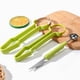 thumbnail image 5 of Cuchillo para tallar frutas tres en uno, herramienta para excavar frutas, cuchillo para tallar frutas de acero inoxidable, juego de tres piezas para excavar sandías., 5 of 7