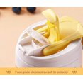 thumbnail image 3 of Glass Coffee Mug With Spill Proof Lid & Straw - 350ml, Yellow | Reusable Glass Coffee Cup With Two Drinking Options - Glass Travel Mug With Silicone Sleeve | Leak Proof, Non-slip & Easy To Clean, 3 of 5