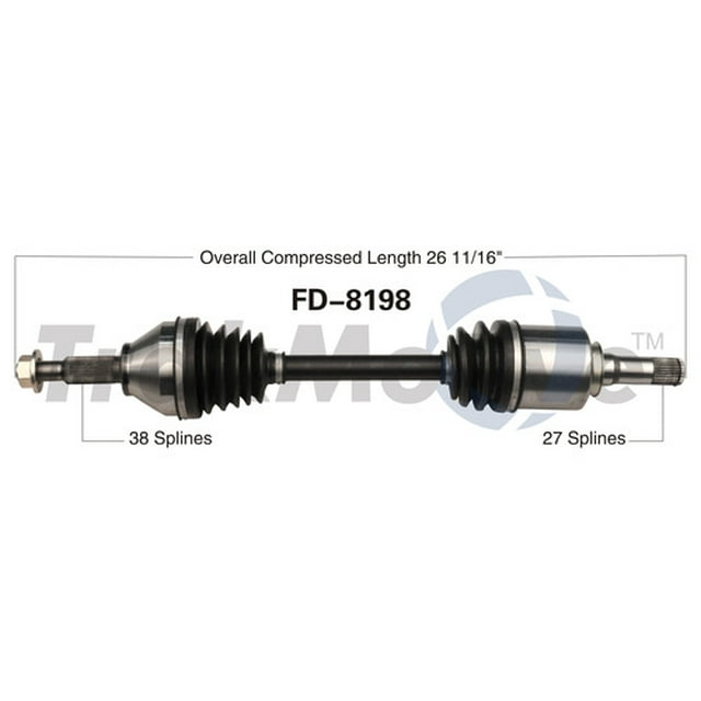 Trakmotive Fd8198 Axe de Cv Remplacement Premium Oe